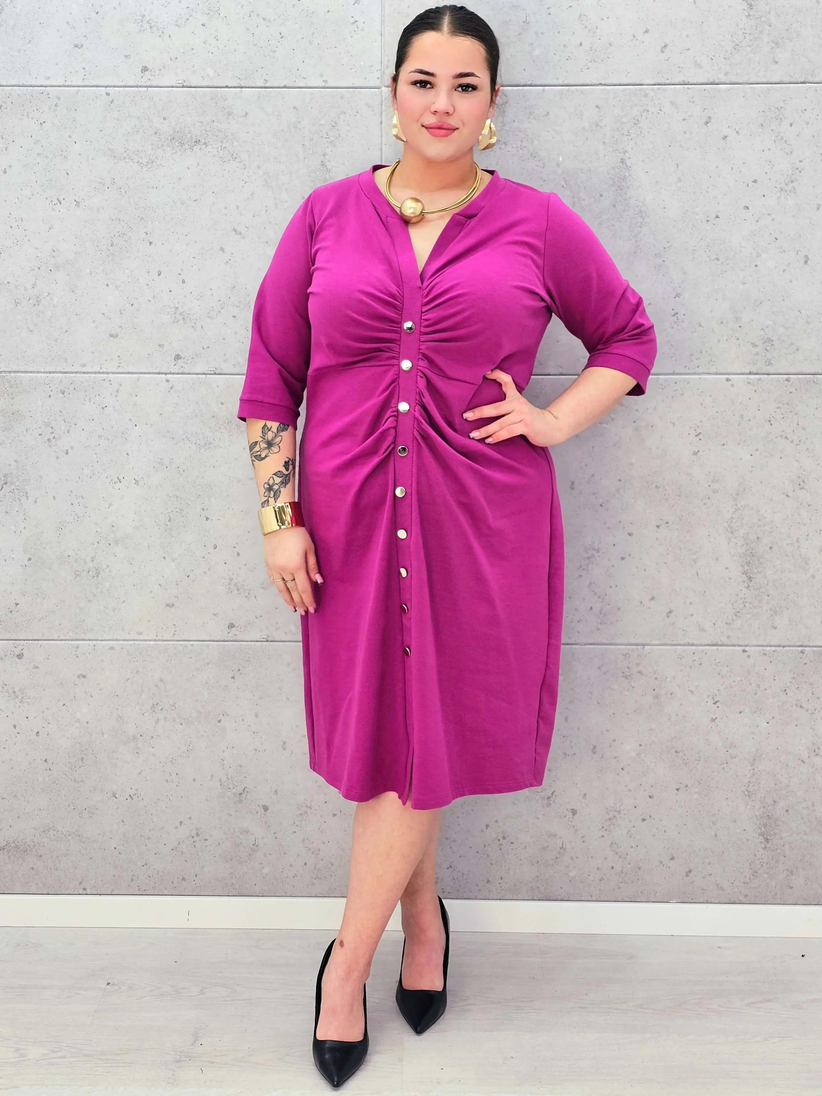 Sukienka plus size StylowaXL – elegancka bawełniana sukienka - Image 3