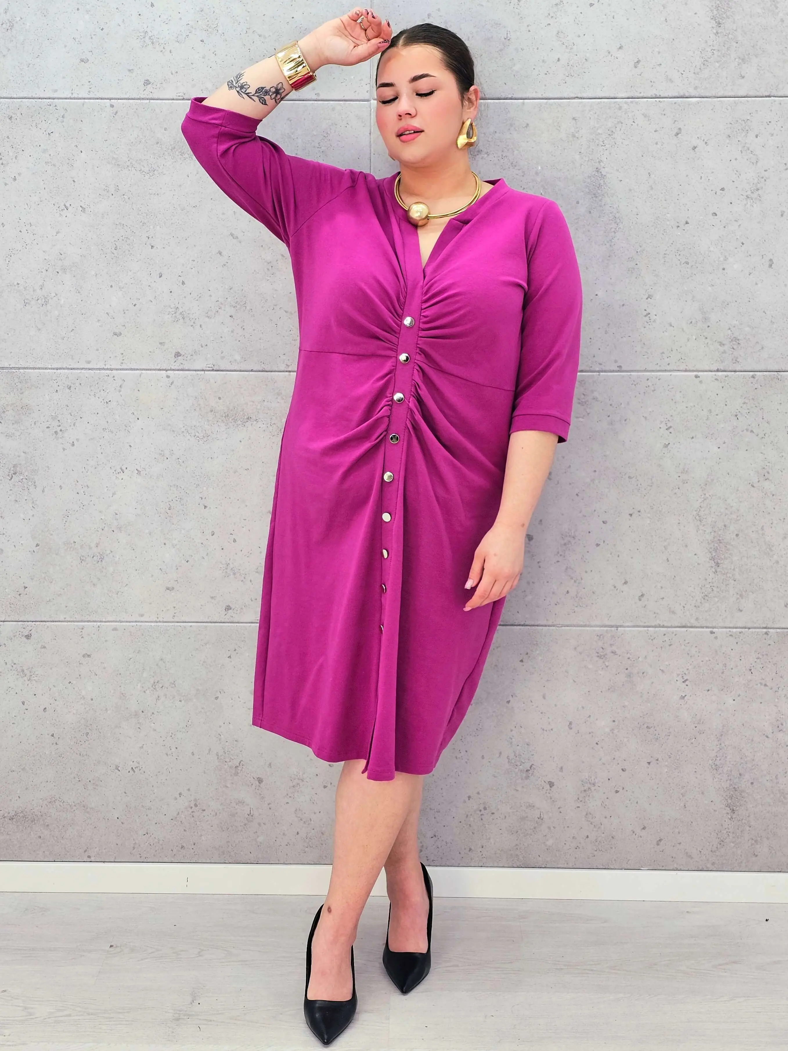 Sukienka plus size StylowaXL – elegancka bawełniana sukienka - Image 5