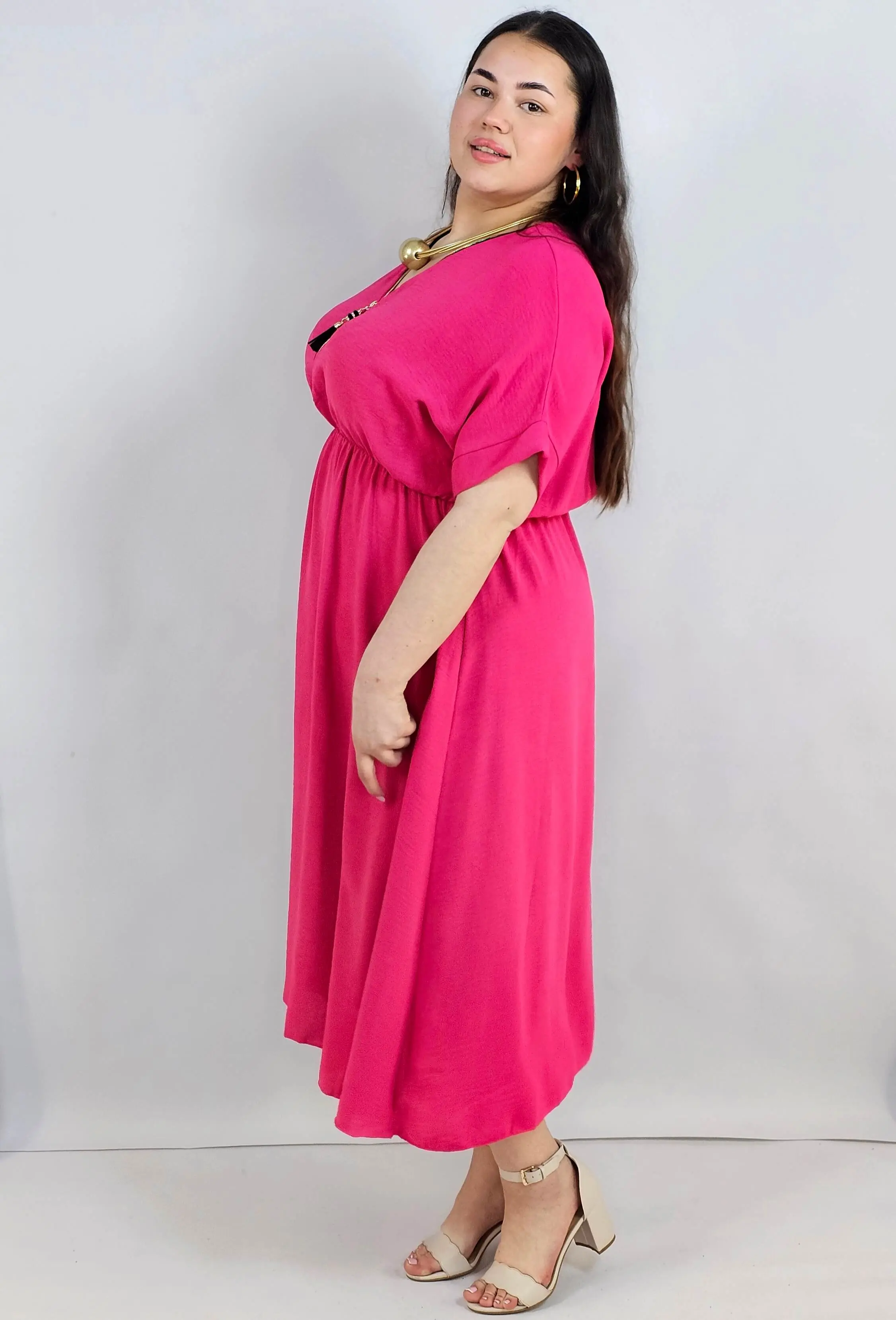 Sukienka plus size z zamkiem – elegancka sukienka damska XXL - Image 6